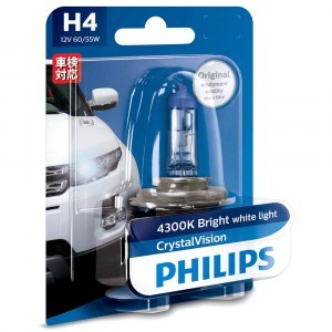 Галогеновая лампа Philips H4 CrystalVision - 12342CVB1 (блистер)