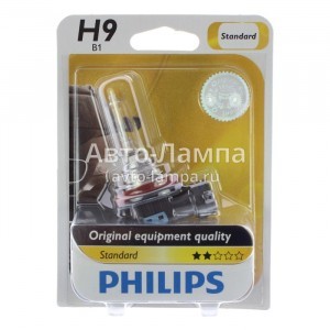 Галогеновые лампы Philips H9 Standard Vision - 12361B1 (блистер)
