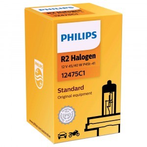 Галогеновые лампы Philips R2 Standard Vision - 12620C1, 12475C1 (карт. короб.)