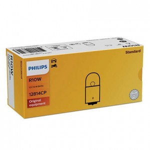 Комплект ламп накаливания Philips R10W Standard Vision - 12814CP#10 (сервис. упак.)