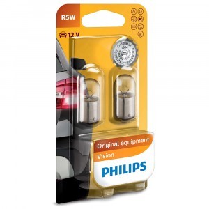 Галогеновые лампы Philips R5W Standard Vision - 12821B2 (блистер)