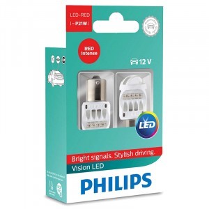 Светодиоды Philips P21W Vision LED Red - 12839REDX2