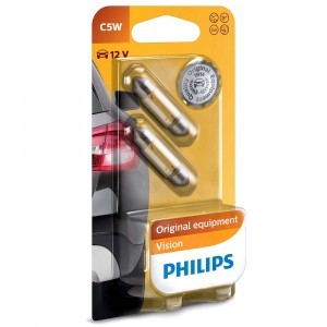 Комплект ламп накаливания Philips C5W Standard Vision 36 мм - 12844B2