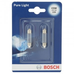 Комплект ламп накаливания Bosch C5W Pure Light 35 мм - 1 987 301 004 (блистер)