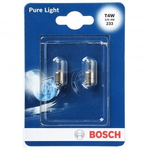 Галогеновые лампы Bosch T4W Pure Light - 1 987 301 023 (блистер)