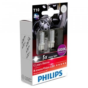 Светодиоды Philips W5W X-Treme Vision LED 24V - 249316000KX2