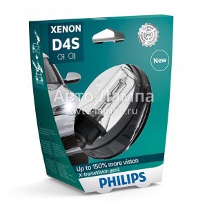 Штатные ксеноновые лампы Philips D4S Xenon X-TremeVision gen2 - 42402XV2S1 (блистер)