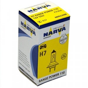 Галогеновые лампы Narva H7 Range Power 110 - 480623000 (карт. короб.)