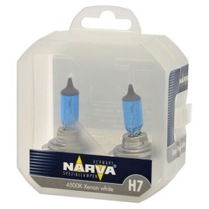 Комплект галогеновых ламп Narva H7 Range Power White - 486072100 (55W)