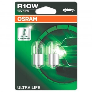 Галогеновые лампы Osram R10W Ultra Life - 5008ULT-02B (блистер)