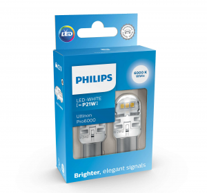 Комплект светодиодов Philips P21W Ultinon Pro6000 Sl - 11498CU60X2