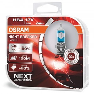 Галогеновые лампы Osram HB4 Night Breaker Laser Next Generation - 9006NL-HCB (пласт. бокс)