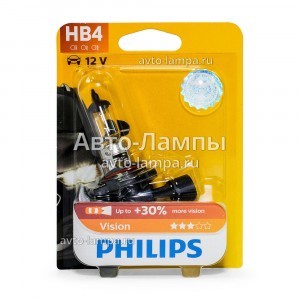 Галогеновые лампы Philips HB4 Standard Vision - 9006PRB1 (блистер)