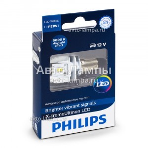 Светодиоды Philips P21W X-treme Ultinon LED - 12898X1