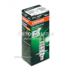 Галогеновая лампа Osram H1 AllSeason - 64150ALS