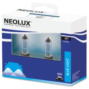 Галогеновые лампы Neolux H7 Blue Light - N499B-SCB (карт. упак. x2)