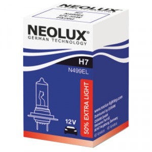 Галогеновая лампа Neolux H7 Extra Light - N499EL (карт. упак. x1)