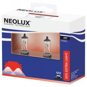 Галогеновые лампы Neolux H7 Extra Light - N499EL-SCB (карт. упак. x2)