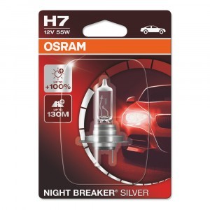 Галогеновая лампа Osram H7 Night Breaker Silver - 64210NBS-01B (блистер)